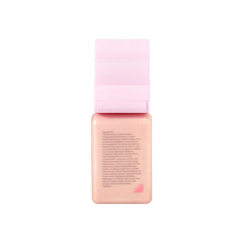 Ingredient list of dearcloud body Shimmer Oil.