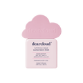 A pink bottle of dearcloud Luminous Aqua Sunscreen Mist with a cute cloud-shaped cap. Formula is transparent and wrhite-cast free. 